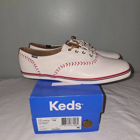 Keds Champion Pennant Leather Lace Up Sneaker, Women's Size 12 M, New in Box - Picture 1 of 8